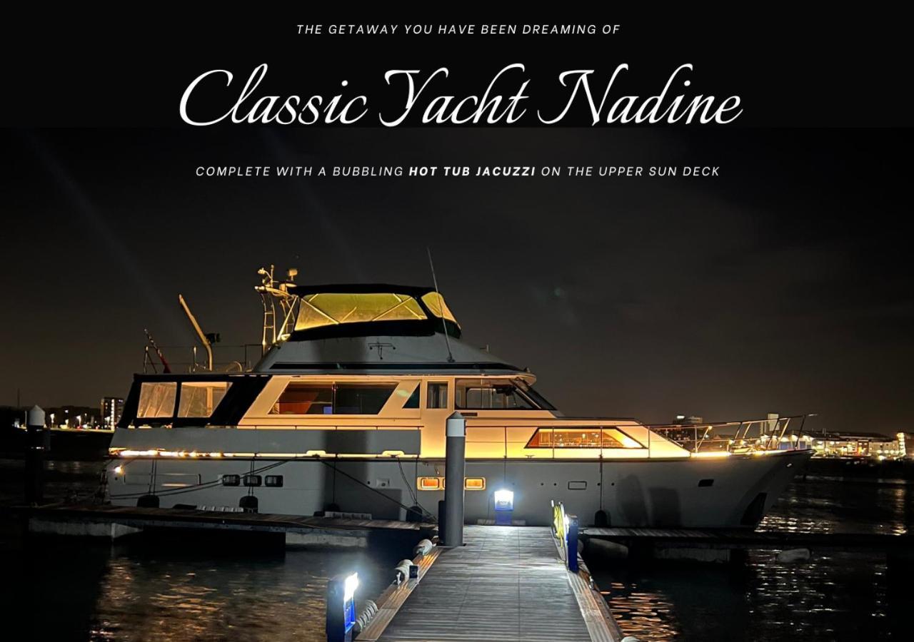 Classic Yacht Nadine In Poole Harbour, Dorset, With A Hot Tub Jacuzzi Екстериор снимка